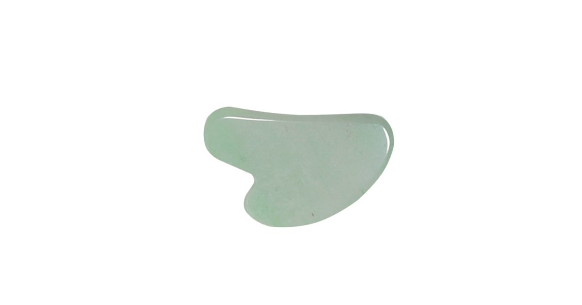 Gua Sha Scraping Tool Set 3 White Translucentclear Quartzjade Foamy