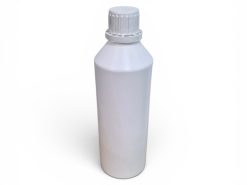 500mL White HDPE Bottle Round - Various Tops